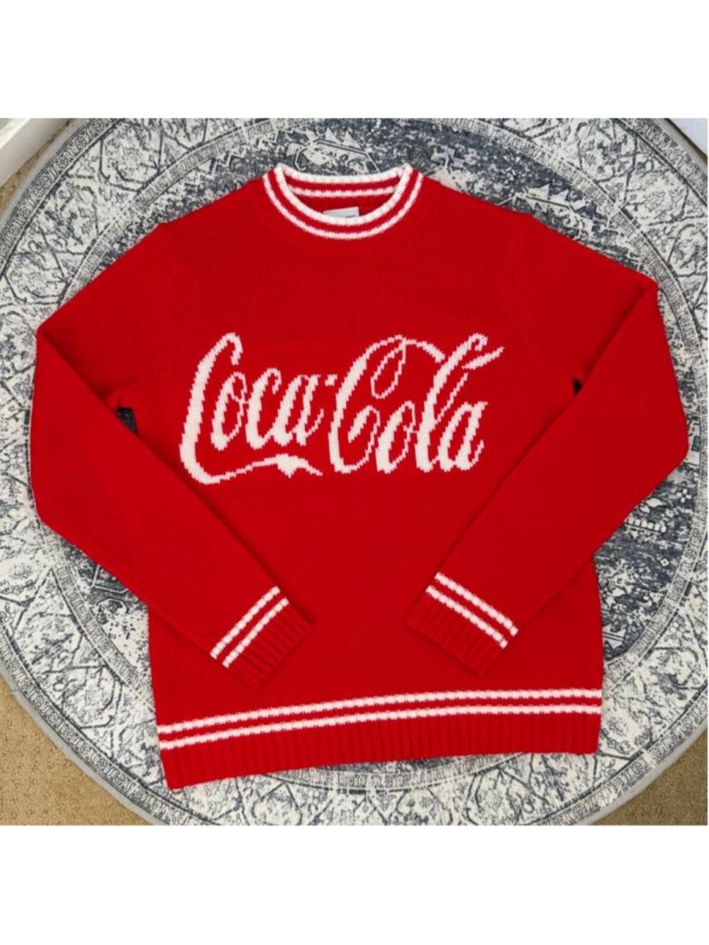 Coca-Cola red crewneck sweater - Size S - Picture 1 of 5